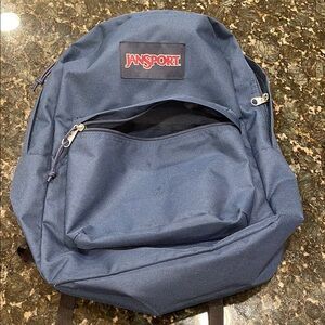JanSport Blue Classic Backpack with Durable Design